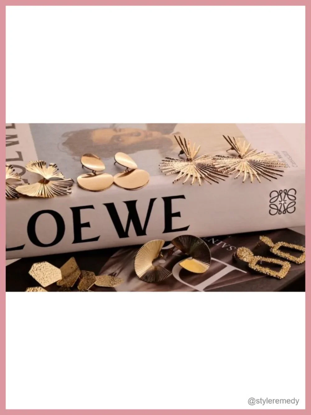 6 Pairs Geometric Dangle Earrings Set - Hypoallergenic Gold Plated